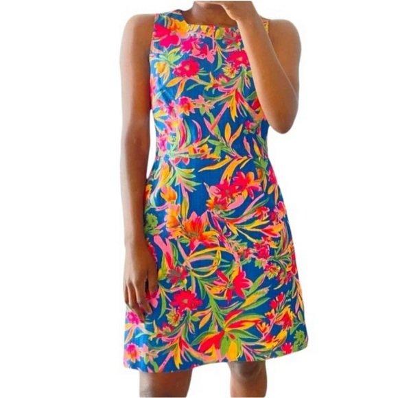 J. Crew Factory Dresses & Skirts - J. Crew Factory | Blue Tropical Dress | 4